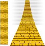 TaoBary 31.5 in X 65.6 ft Yellow Long Brick Floor Runner Brick Wall Backdrop Carpet for Halloween Wizard Cosplay Party Princess Decorations : Electronics