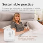 Threadmill 100% American Supima Cotton Sheets, Queen Sheet Set 1000 Thread Count Luxury 4 PC Luxury Bedding Set, Hotel Quality Sateen Weave, Hotel White Sheets with Elasticized Deep Pocket : Home & Kitchen - Image 7