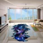 Quanhaigou Galaxy Wall Sticker,Space Wall Decal,Planet Wallpaper Decoration Decor : Tools & Home Improvement - Image 7
