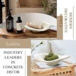 Decorative Bowl, 10 in Fruit Bowl for Kitchen Counter, Ceramic Centerpiece Bowl for Home Decor, Modern Key Tray for Entryway Table, White Candy Bowl for Aesthetic Kitchen, Coffee Table, Minimalist: Home & Kitchen - Image 4