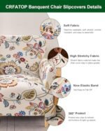 CRFATOP Stretch Modern Banquet Armchair Slipcover 1-Piece Accent Chair Covers with Arms Soft Chair Slipcovers for Living Room Armchair Furniture Protector Office Reception Reading Sofa,B61 : Home & Kitchen - Image 4
