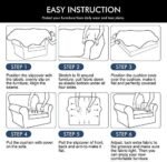 hyha Couch Cover, Loveseat Covers, Floral Pattern, Stretch, Printed, 3 Pieces, Sofa Slipcovers, for 2 Separate Cushion Couch Sofa, Washable Furniture Protector for Dogs(Loveseat, Paisley Floral) : Home & Kitchen - Image 7