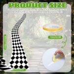 Preboun Wonderland Party Decoration Black and White Aisle Runner Rug Carpet Wall Art for Wonderland Birthday Party Decorations (Chic Style,47 x 118 Inches) : Home & Kitchen - Image 2