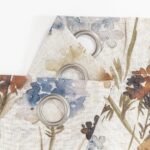 MYSKY HOME Floral Linen Curtains 84 inch Length 2 Panels Set Spring Flower Patterned Semi Sheer Light Filtering Privacy Farmhouse Grommet Drapes for Living/Dining Room, Yellow, W52 x L84, Pack-2 : Home & Kitchen - Image 6