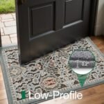 LUMI Indoor Door Mat for Entrance 17x30, Luxury Front Doormat with Non-Slip Latex Rubber Backing, Soft Washable Dirt Trapper, Flower Whipser (Folded Package) : Patio, Lawn & Garden - Image 4