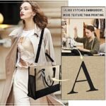 YOOLIFE Gifts for Women - Womens Christmas Gifts, Birthday Gift for Women Mom Sister Teacher, K Initial Tote Bag, Christmas Gift for Her Friend Teacher Wife Mom Birthday, Initial Tote Bag : Clothing, Shoes & Jewelry - Image 3