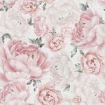 Safiyya Pink Floral Wallpaper Peel and Stick Removable Self Adhesive Wall Paper for Bedroom Bathroom Flowers Contact Paper for Cabinets Walls Vinyl Rolls 78.7''x 17.3" -