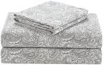 - Comfort Spaces 100% Cotton Sheets King, Breathable, Naturally Cool Cotton Sheets, Soft Cotton Bed Sheets with 14" Elastic Pocket Fits up to 16" Mattress, All Seasons Sheet Set, Paisley Multi 4 Piece