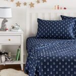 Amazon Basics Kid's Soft Easy-Wash Lightweight Microfiber 3-Piece Sheet Set, Twin, White Anchors, Printed : Home & Kitchen - Image 6