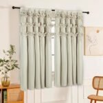 Homechoice Decor Camel Blackout Curtains with Handmade Ruffles, Butterfly Flower Embellishments for Thermal Insulated Room Darkening Drapes, 42" W x 63" L (Pair) for Bedroom, Living Room (LQ-37) : Home & Kitchen - Image 8