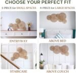 CHI AN HOME Wicker 23 Inch Jute Wall Decor Baskets, Set of 6 Extra Large Woven Jute Wall Plates, 23",21",15",13",12,10", Decorative Baskets for Wall Arts, Wall Hanging for Bedroom, Living Room, Office : Home & Kitchen - Image 4