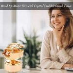 Matashi 24K Gold Plated Swan Lake Piano Music Box – Crystal Studded Figurine – Beautiful Home & Office Décor – Ideal Christmas, Valentine’s for Her : Home & Kitchen - Image 7