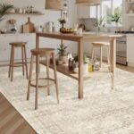 Soalmost Washable Area Rug 8x10, Large Soft Rugs for Living Room Vintage Beige Carpet 8x10 Area Rugs for Bedroom Dining Room Non-Slip Stain Resistant Under Table Rug : Home & Kitchen - Image 7