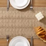 Socomi Boho Table Runner Valentine's Day Farmhouse Burlap Jute Bamboo Rustic Dining Kitchen Centerpiece Decor Small Macrame Woven Coffee Table Runner for Dresser Scarf Home Decor 12x36 inch : Home & Kitchen - Image 5