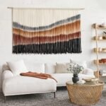 Flber Macrame Wall Hanging Macrame Wall Decor Large-Scale Tie-Dye Tapestry Living Home Room Wall Decor 57" Wx 35" L : Home & Kitchen - Image 4