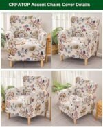 CRFATOP Stretch Modern Banquet Armchair Slipcover 1-Piece Accent Chair Covers with Arms Soft Chair Slipcovers for Living Room Armchair Furniture Protector Office Reception Reading Sofa,B61 : Home & Kitchen - Image 3