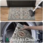 LUMI Indoor Door Mat for Entrance 17x30, Luxury Front Doormat with Non-Slip Latex Rubber Backing, Soft Washable Dirt Trapper, Flower Whipser (Folded Package) : Patio, Lawn & Garden - Image 7