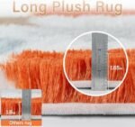 PureCozy Checkered Rug 8x10 for Living Room, Modern Rainbow Shag Rug Washable Non-Slip Large Area Rug Super Soft Indoor Fuzzy Carpet Fluffy Rugs for Bedroom Home Aesthetic Decor : Home & Kitchen - Image 2