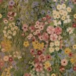 Vintique Floral Wallpaper Peel and Stick Boho Wall Paper Removable Waterproof Green Petal Pattern Contact Paper for Bedroom, Bathroom, Home Wall 17.3" x 118" -