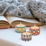 3 Pack Home Scented Candles - Strong Lavender, Bluebell & Mandarin Candle, 2.5 Oz, 100% Soy, Non-Toxic, Small Candle Set for Aromatherapy & Gifts, Prizes for Adults, Baby Shower Prizes : Home & Kitchen - Image 5