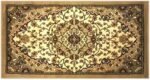 Bellagio Traditional Oriental Door Mat Design 401 Ivory (24 Inch X 40 Inch) : Machine Made Rugs : Home & Kitchen