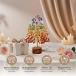 FASHIONZAADI 7 Chakra Crystal Tree of Life, Crystals and Healing Stones, Birthday Gifts for Women - Crystals for Positive Energy, Home Office Decor, Birthday Gifts for Women : Health & Household - Image 6