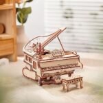 ROKR 3D Wooden Puzzles for Adults 223pcs Piano Model Kit 1:20 Scale Building Puzzles Wooden Music Box Unique Gift for Men Women Hobbies for Birthday Christmas : Toys & Games - Image 2