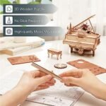 ROKR 3D Wooden Puzzles for Adults 223pcs Piano Model Kit 1:20 Scale Building Puzzles Wooden Music Box Unique Gift for Men Women Hobbies for Birthday Christmas : Toys & Games - Image 4