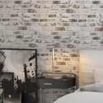 Brick Wallpaper Peel and Stick Wallpaper 17.3"x393" Grey and White 3D Brick Wallpapers Self Adhesive Vintage Wall Paper Removable Textured Contact Paper for Fireplace Kitchen Home Decoration Vinyl - - Image 7