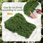Zeyune 2 Pcs Fake Moss Table Runner for Crafts Artificial Moss Sheet Roll Waterproof Carpet Blanket for Wall Roof Garden Wedding Party Decoration (39 x 39 Inch) : Arts, Crafts & Sewing - Image 2
