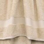 Cotton Paradise 6 Piece Towel Set, 100% Cotton Soft Absorbent Turkish Towels for Bathroom, 2 Bath Towels 2 Hand Towels 2 Washcloths, Beige Towel Set : Home & Kitchen - Image 3