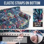 hyha Couch Cover, Loveseat Covers, Floral Pattern, Stretch, Printed, 3 Pieces, Sofa Slipcovers, for 2 Separate Cushion Couch Sofa, Washable Furniture Protector for Dogs(Loveseat, Paisley Floral) : Home & Kitchen - Image 5