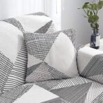 HOOBUY Printed Sofa Cover Stretch Couch Covers Sofa Slipcovers for 2 Cushion Couch and Loveseat with Two Free Pillow Case 02#(2 Seater/Loveseat) : Home & Kitchen - Image 3