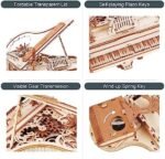ROKR 3D Wooden Puzzles for Adults 223pcs Piano Model Kit 1:20 Scale Building Puzzles Wooden Music Box Unique Gift for Men Women Hobbies for Birthday Christmas : Toys & Games - Image 6