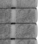 Chakir Turkish Linens | Hotel & Spa Quality 100% Cotton Premium Turkish Towels | Soft & Absorbent (6-Piece Hand Towels, Gray) : Home & Kitchen - Image 3