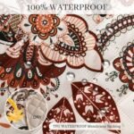 ALIECOM 100% Waterproof Couch Cover for 3 Cushion Couch Sofa Pet Friendly Sofa Covers Washable Printed Non Slip Furniture Protector Slipcovers with Pockets for Dogs (Boho Beige, Large) : Home & Kitchen - Image 4