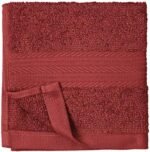 Amazon Basics Soft washcloths set , Absorbent Fade Resistant 100% Cotton washcloths 12-Pack (12" x 12"), Perfect face towels, fingertip towels, Crimson : Beauty & Personal Care - Image 2