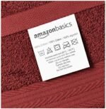 Amazon Basics 6 Piece hand towels for bathroom, Fade Resistant 100% Cotton, soft absorbent bathroom handtowel 6 - Pack (26''x16''), Crimson : Home & Kitchen - Image 4