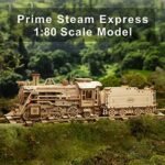 ROKR 3D Wooden Puzzle for Adults-Mechanical Train Model Kits-Brain Teaser Puzzles-Vehicle Building Kits-Unique Gift for Teens on Birthday/Christmas Day(1:80 Scale)(MC501-Prime Steam Express) : Toys & Games - Image 2