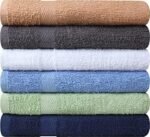 Towel and Linen Mart 100% Cotton 6 Pack Bath Towel Set, Quick Dry, Super Absorbent, Light Weight, Soft, (27 x 54 Pack of 6) Beige, White, Grey, Sky Blue, SAGE Green, Navy : Home & Kitchen - Image 4