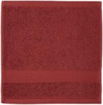 Amazon Basics Soft washcloths set , Absorbent Fade Resistant 100% Cotton washcloths 12-Pack (12" x 12"), Perfect face towels, fingertip towels, Crimson : Beauty & Personal Care - Image 5