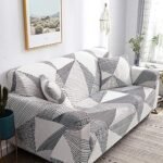 HOOBUY Printed Sofa Cover Stretch Couch Covers Sofa Slipcovers for 2 Cushion Couch and Loveseat with Two Free Pillow Case 02#(2 Seater/Loveseat) : Home & Kitchen - Image 2