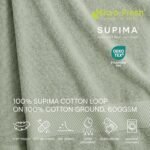 Lacoste Heritage 100% Supima Cotton Bath Towel, Aloe, 30" x 54" – Highly Absorbent & Quick Drying, Premium Super Soft Bath Towel, Bathroom Essential, Gift for All Occasions, Machine Washable : Home & Kitchen - Image 3