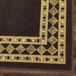 Antep Rugs Alfombras Modern Bordered 8x10 Non-Skid (Non-Slip) Low Profile Pile Rubber Backing Indoor Area Rugs (Brown Beige, 7'10" x 10') : Home & Kitchen - Image 4