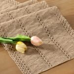 Socomi Boho Table Runner Valentine's Day Farmhouse Burlap Jute Bamboo Rustic Dining Kitchen Centerpiece Decor Small Macrame Woven Coffee Table Runner for Dresser Scarf Home Decor 12x36 inch : Home & Kitchen - Image 3