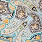 Pointehaven Bedding 4 Pieces Full 100% Cotton Percale Sheets- Printed Bed Sheet & Pillowcase Sets- Soft Cotton Bed Sheets Set- Fits Mattress 19 inches Deep Pocket (Full, Cypress) : Home & Kitchen - Image 2